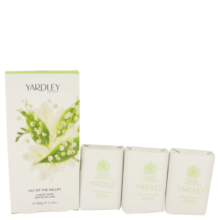 lily of the valley yardley by yardley london 3 x 3.5 oz soap 3.5 oz