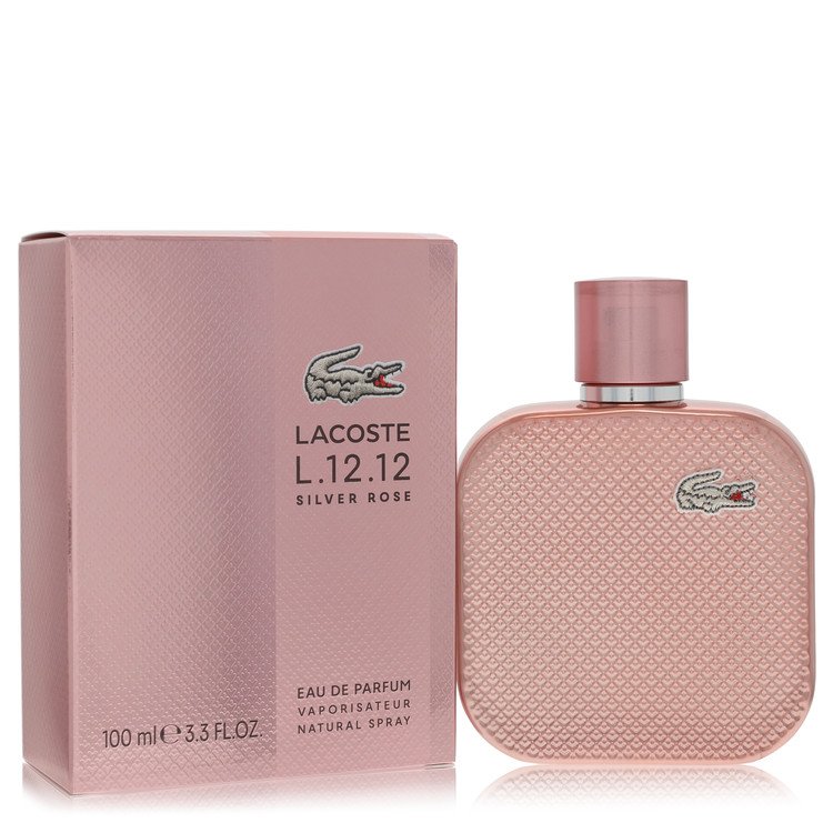 lacoste eau de lacoste l.12.12 silver pink by lacoste eau de parfum spray 3.3 oz