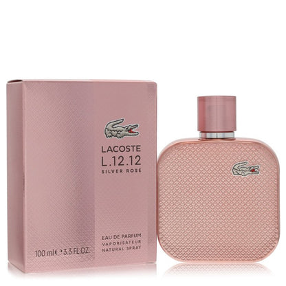 lacoste eau de lacoste l.12.12 silver pink by lacoste eau de parfum spray 3.3 oz