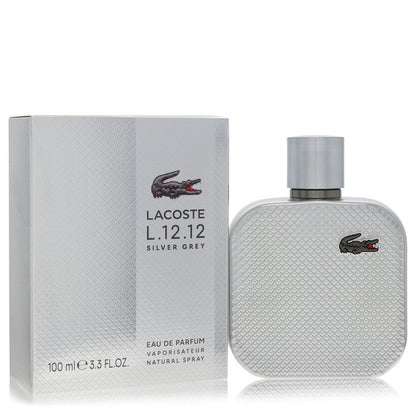 lacoste eau de lacoste l.12.12 silver grey by lacoste eau de parfum spray 3.3 oz