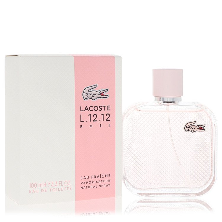 lacoste eau de lacoste l.12.12 rose eau fraiche by lacoste eau de toilette spray 3.3 oz