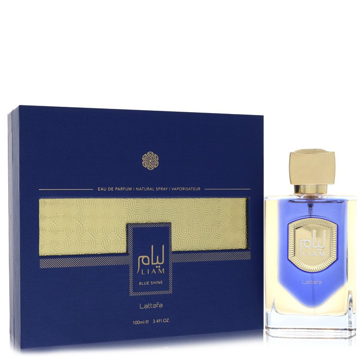 lattafa liam blue shine by lattafa eau de parfum spray (unisex) 3.4 oz
