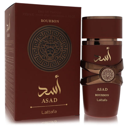 lattafa asad bourbon by lattafa eau de parfum spray 3.4 oz