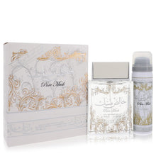 lattafa pure khalis musk by lattafa eau de parfum spray plus 1.7 deodorant 3.4 oz
