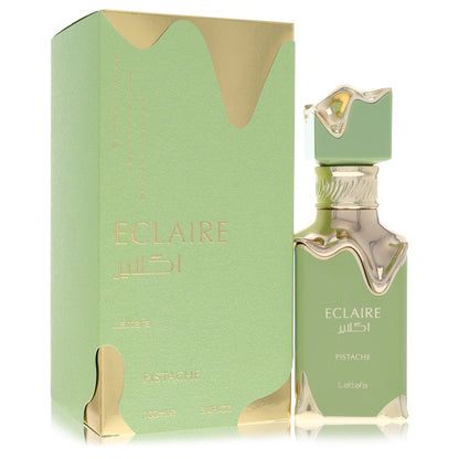 lattafa eclaire pistache by lattafa eau de parfum spray (unisex) 3.4 oz