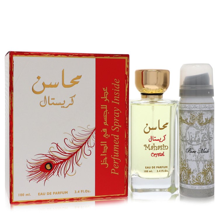 lattafa mahasin crystal by lattafa eau de parfum spray with 3.4 oz