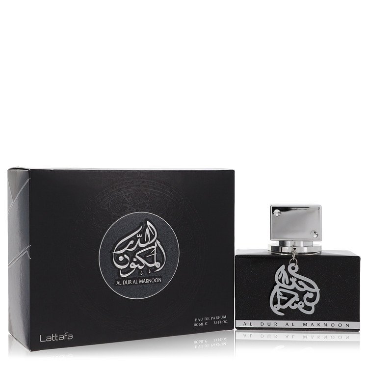 lattafa al dur al maknoon silver by lattafa eau de parfum spray (unisex) 3.4 oz