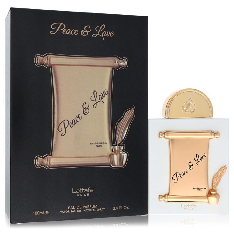lattafa peace & love by lattafa eau de parfum spray (unisex) 3.4 oz