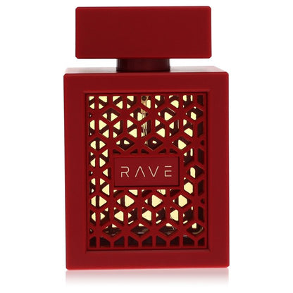 lattafa rave now rouge by lattafa eau de parfum spray (unboxed) 3.4 oz