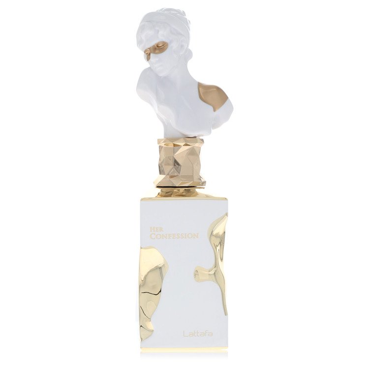 lattafa her confession by lattafa eau de parfum spray (unboxed) 3.4 oz