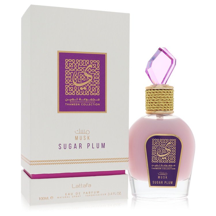 lattafa musk sugar plum by lattafa eau de parfum spray (unisex) 3.4 oz
