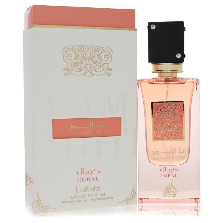 ana abiyed coral by lattafa eau de parfum spray (unisex) 2 oz