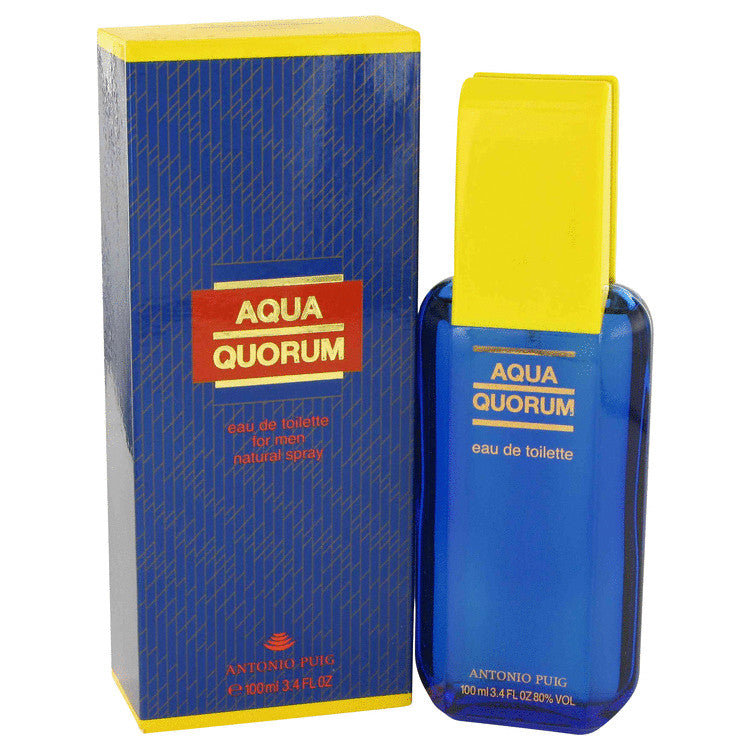 aqua quorum by antonio puig eau de toilette spray 3.4 oz