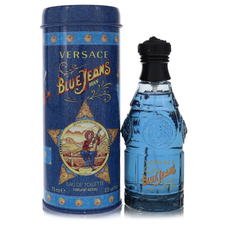 blue jeans by versace eau de toilette spray (new packaging) 2.5 oz