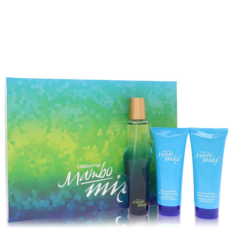 mambo mix by liz claiborne gift set - 3.4 oz eau de cologne spray + 3.4 oz after shave soother + 3.4 oz shower gel --