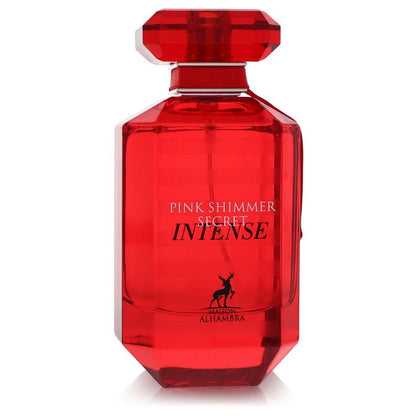 maison alhambra pink shimmer secret intense by maison alhambra eau de parfum spray (unboxed) 3.4 oz