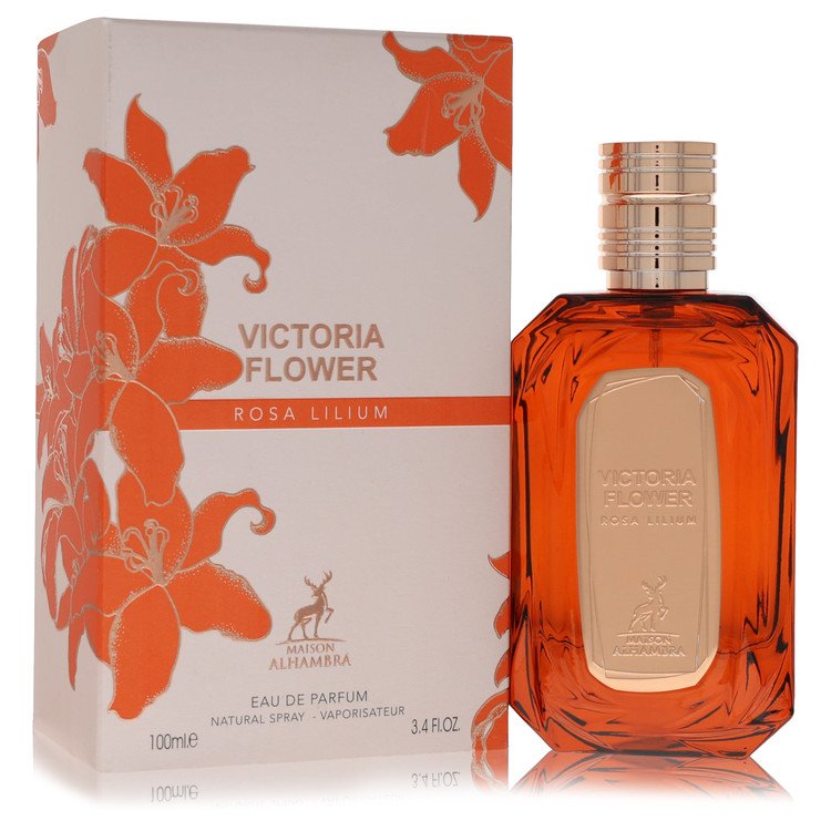 maison alhambra victoria flower rosa lilium by maison alhambra eau de parfum spray 3.4 oz