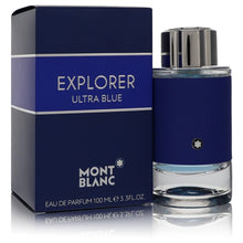 montblanc explorer ultra blue by mont blanc eau de parfum spray 3.3 oz