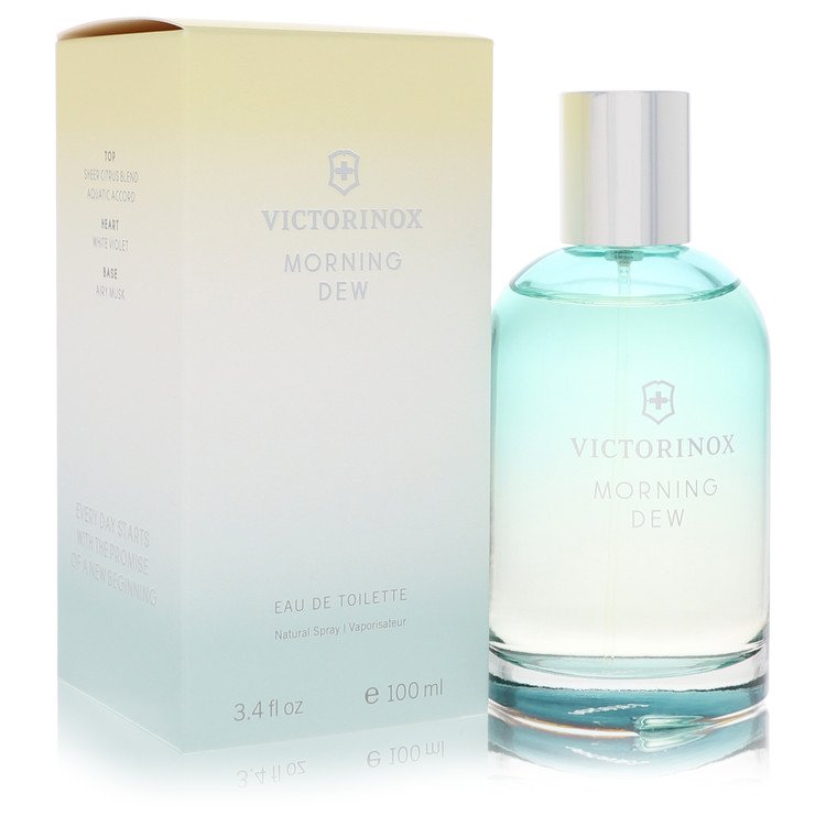 swiss army morning dew by victorinox eau de toilette spray 3.4 oz
