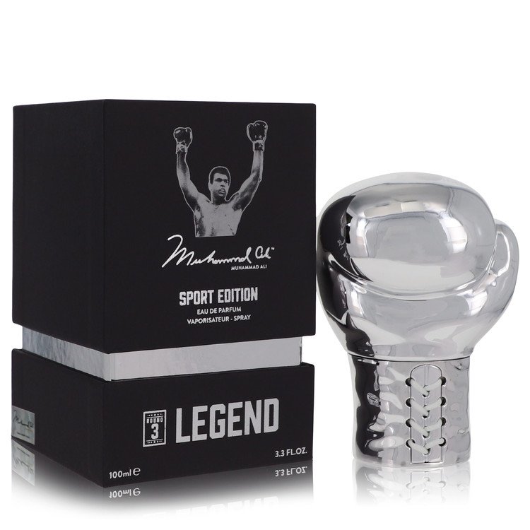muhammad ali legend round 3 by muhammad ali eau de parfum spray (sport edition) 3.3 oz