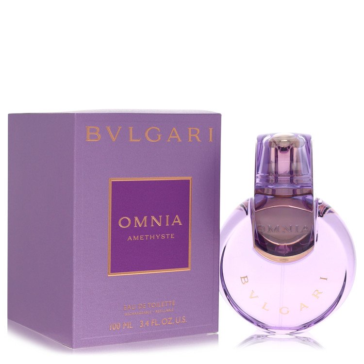 omnia amethyste by bvlgari eau de toilette refillable spray 3.4 oz