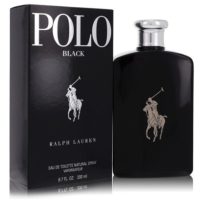 polo black by ralph lauren eau de toilette spray 6.7 oz
