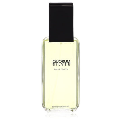 quorum silver by puig eau de toilette spray (unboxed) 3.4 oz