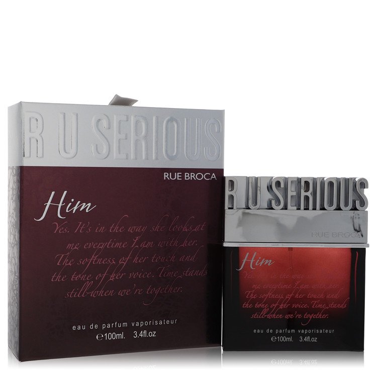 r u serious him by rue broca eau de parfum spray 3.4 oz