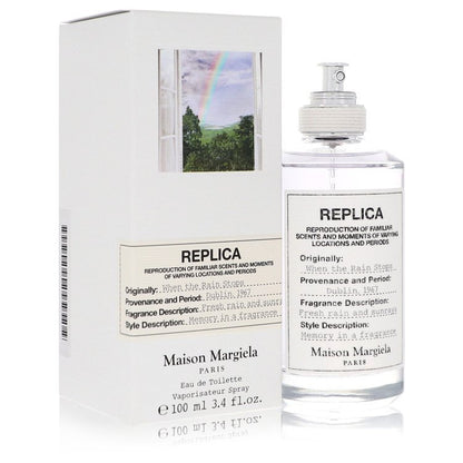replica when the rain stops by maison margiela eau de toilette spray (unisex) 3.4 oz