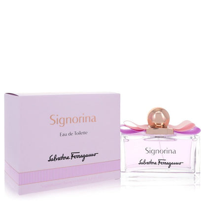 signorina by salvatore ferragamo eau de toilette spray 3.4 oz