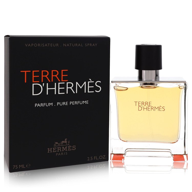 terre d\'hermes by hermes pure pefume spray 2.5 oz