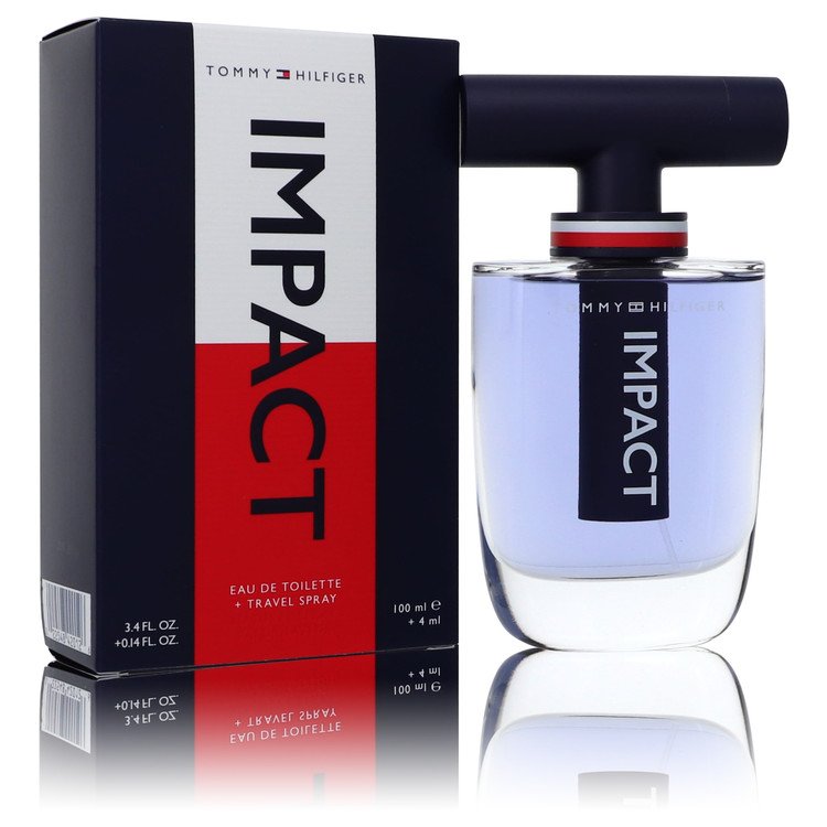 tommy hilfiger impact by tommy hilfiger gift set - 3.4 oz eau de toilette spray + .14 oz travel edt spray --