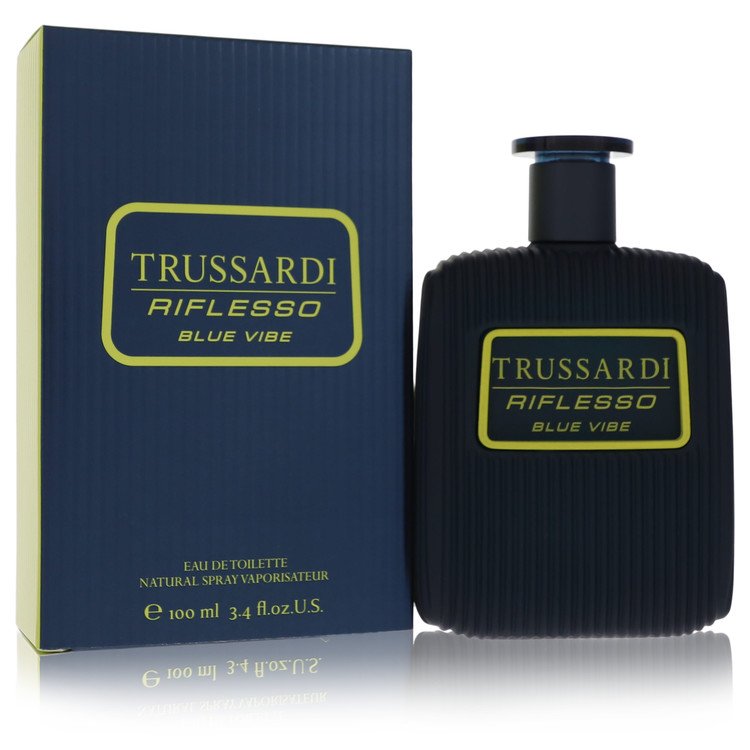 trussardi riflesso blue vibe by trussardi eau de toilette spray 3.4 oz