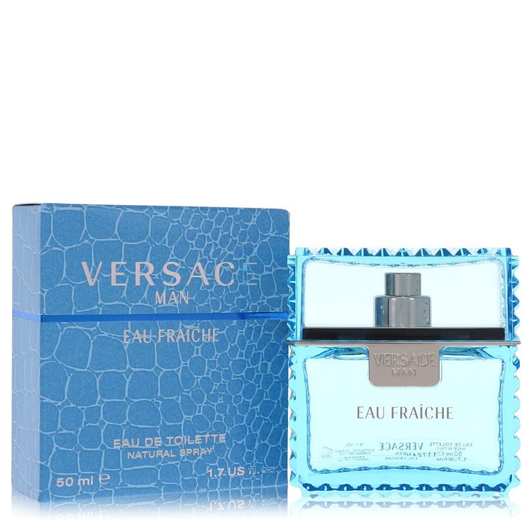 versace man by versace eau fraiche eau de toilette spray (blue) 1.7 oz