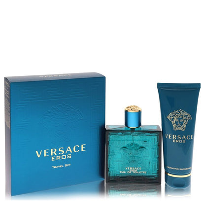 versace eros by versace gift set - 3.4 oz eau de toilette spray + 3.4 oz shower gel --