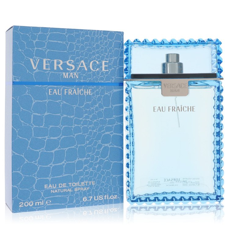 versace man by versace eau fraiche eau de toilette spray (blue) 6.7 oz