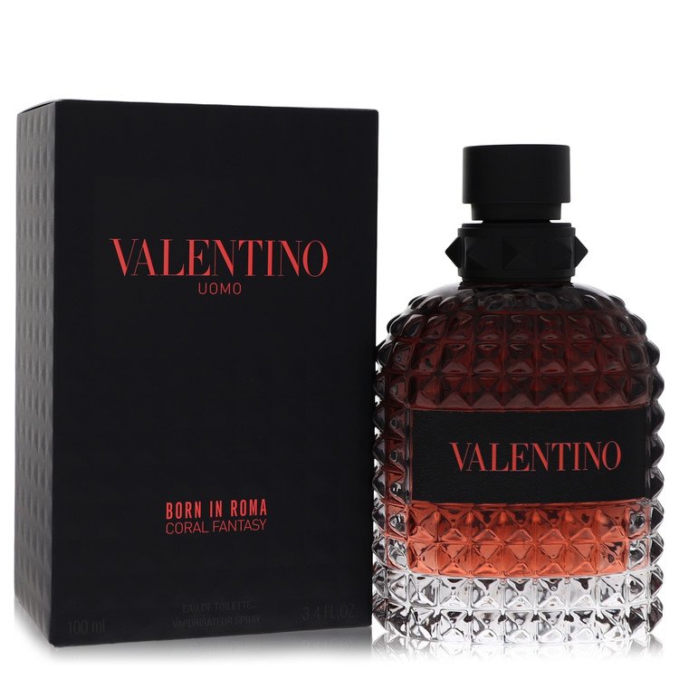 valentino uomo born in roma coral fantasy by valentino eau de toilette spray 3.4 oz