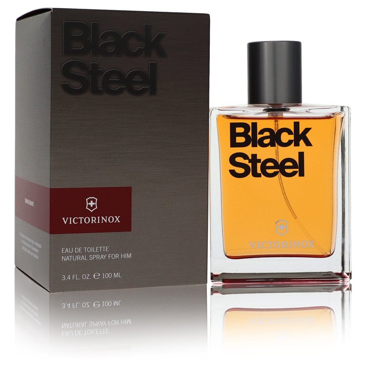 victorinox black steel by victorinox eau de toilette spray 3.4 oz