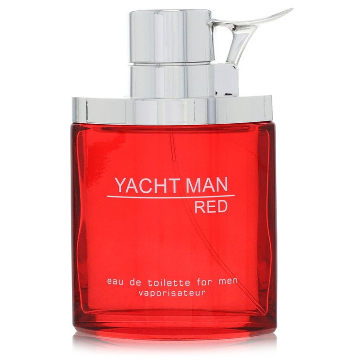 yacht man red by myrurgia eau de toilette 3.4 oz