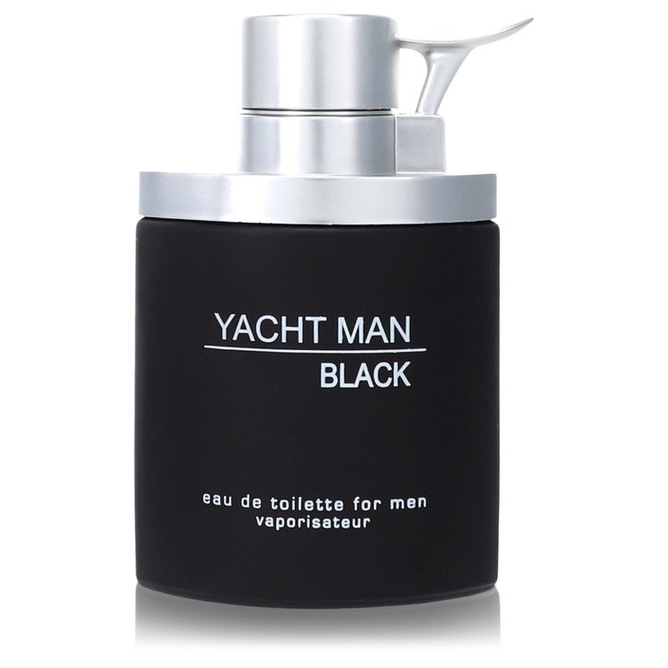 yacht man black by myrurgia eau de toilette spray (unboxed) 3.4 oz
