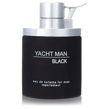 yacht man black by myrurgia eau de toilette spray (unboxed) 3.4 oz