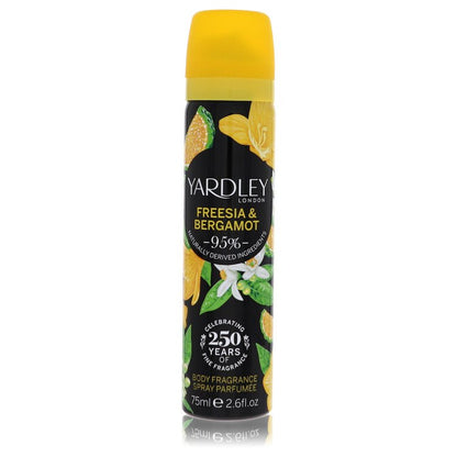 yardley freesia & bergamot by yardley london body fragrance spray 2.6 oz