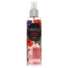 yardley poppy & violet by yardley london body mist 6.8 oz