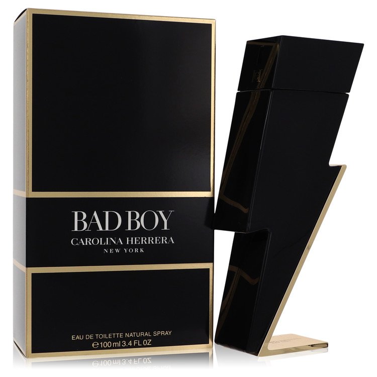 bad boy by carolina herrera eau de toilette 3.4 oz