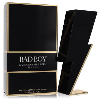 bad boy by carolina herrera eau de toilette 3.4 oz