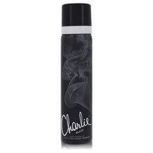 charlie black by revlon body fragrance spray 2.5 oz