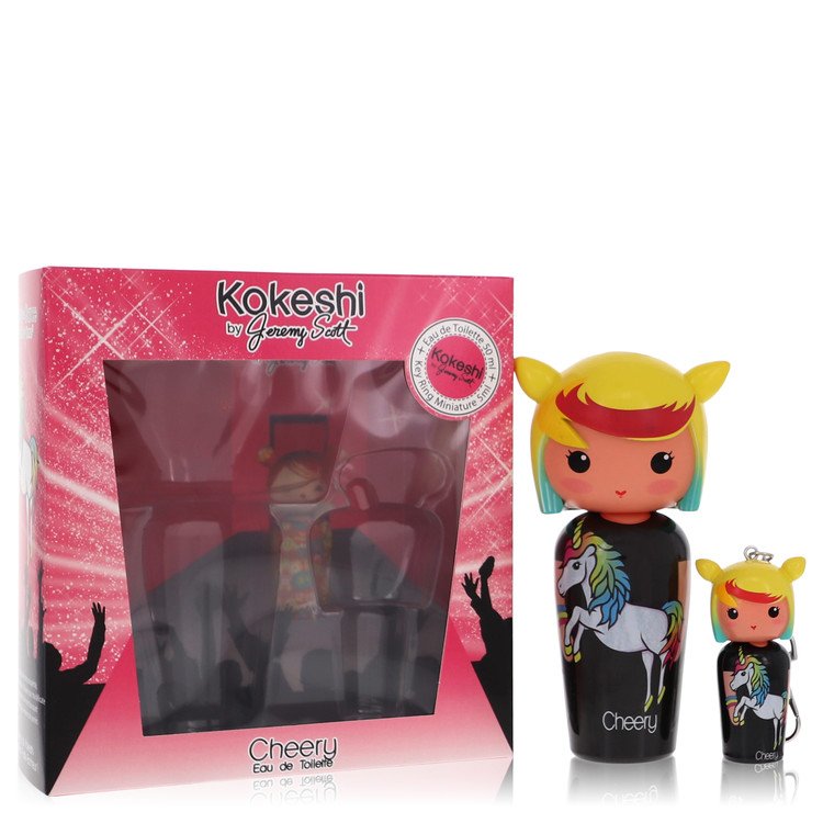kokeshi cheery by kokeshi eau de toilette spray + free key ring mini edt spray 1.7 oz