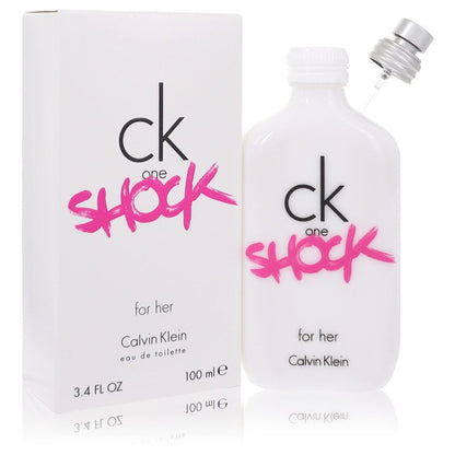 ck one shock by calvin klein eau de toilette spray 3.4 oz