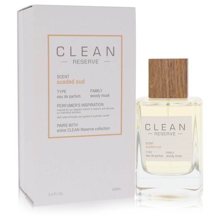 clean sueded oud by clean parfum 3.4 oz