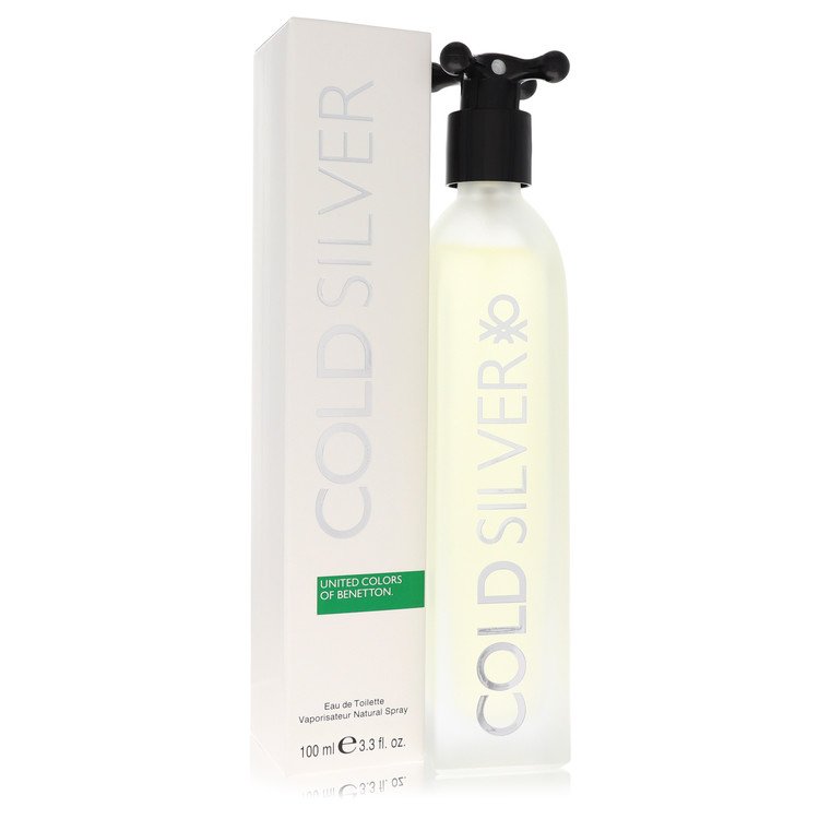 cold silver by benetton eau de toilette 3.3 oz